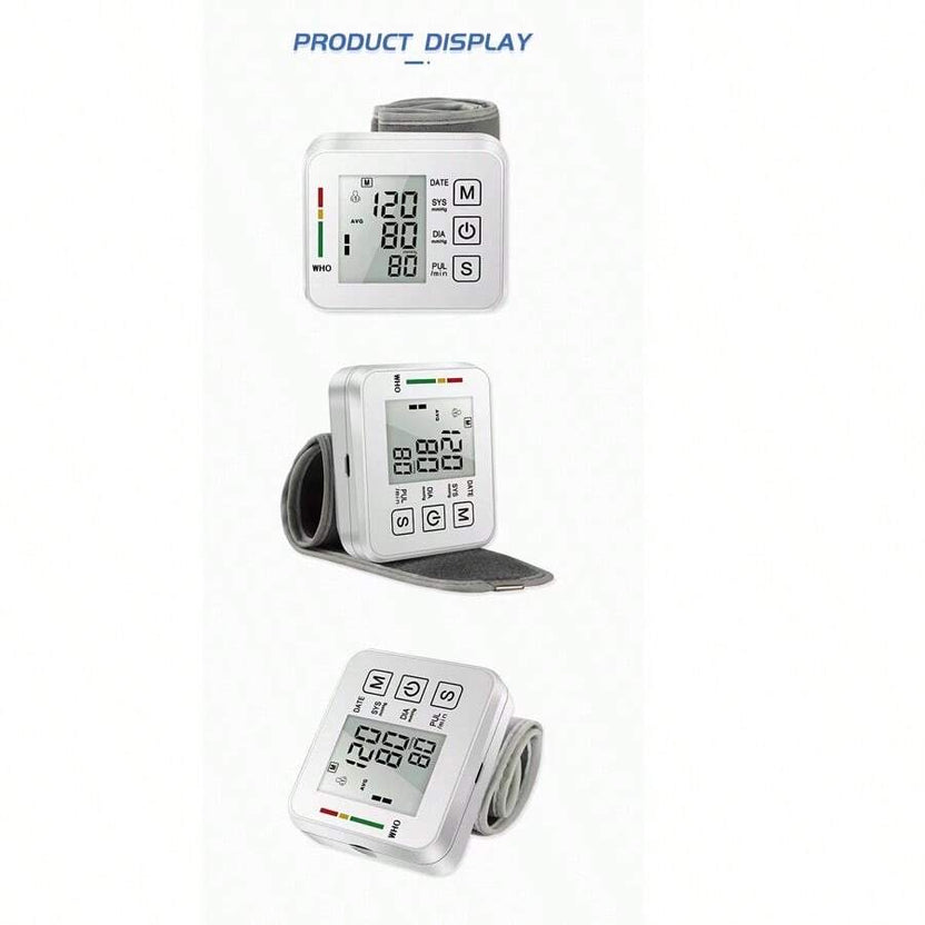 Sale OFF Electronic Wrist Blood Pressure LCD Monitor