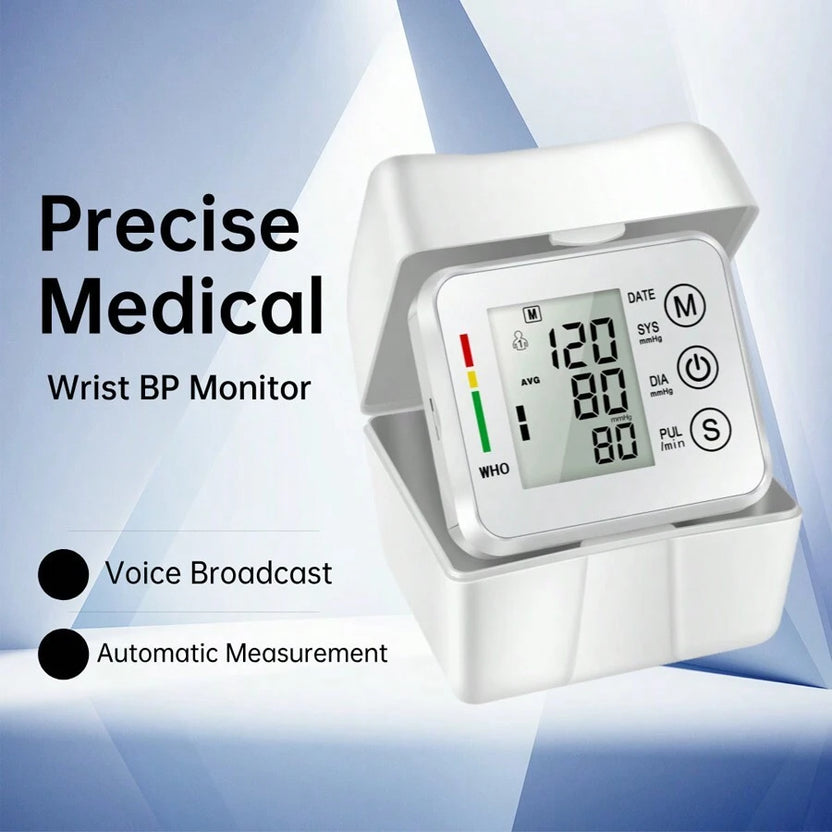 Sale OFF Electronic Wrist Blood Pressure LCD Monitor